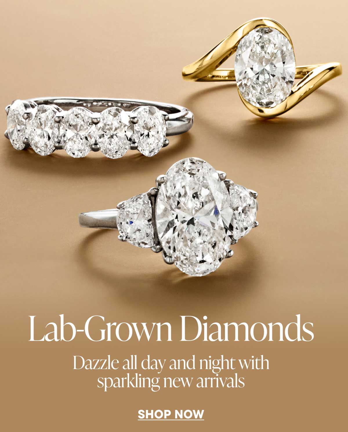Lab-Grown Diamonds. Dazzle all day and night with sparkling new arrivals