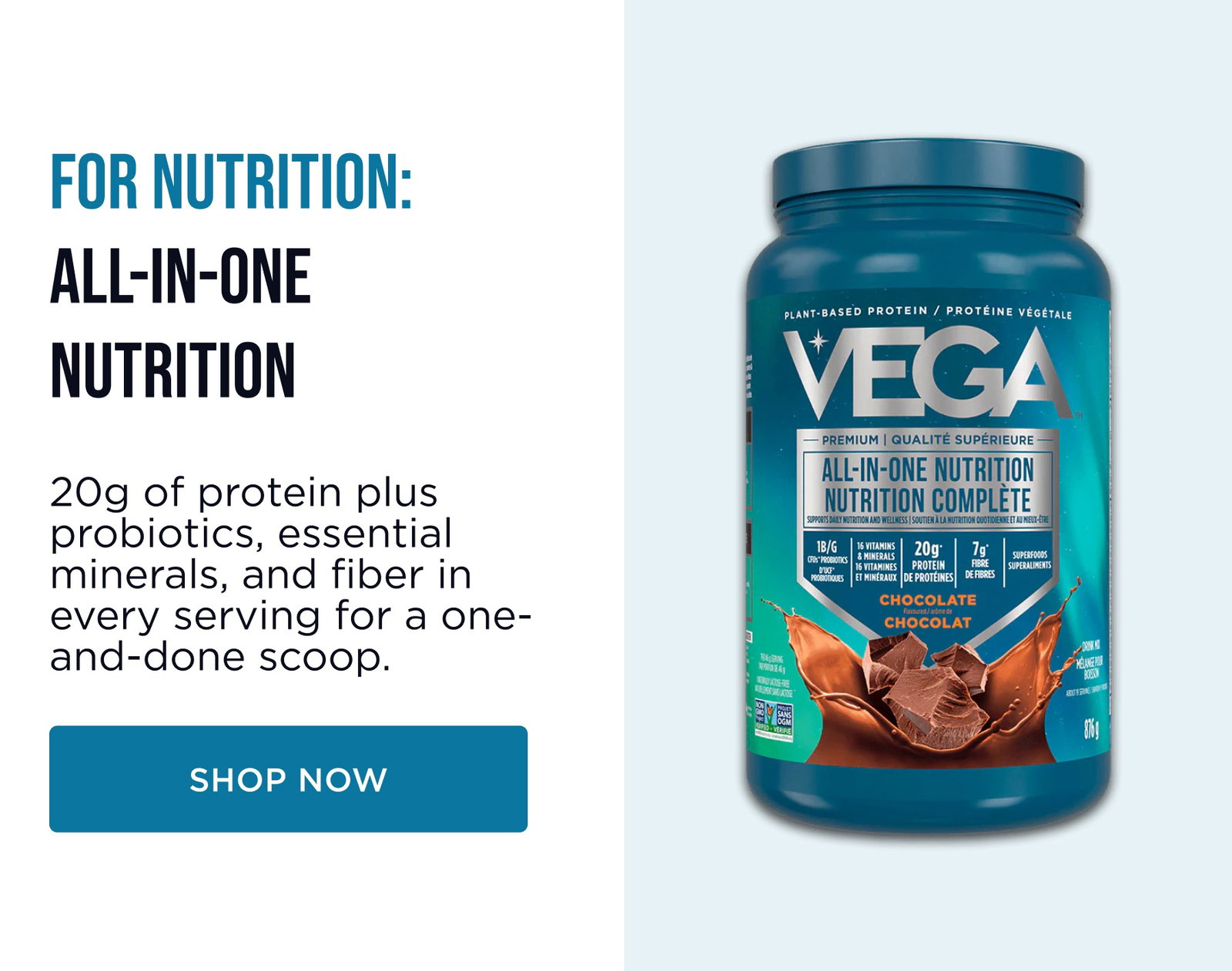 For nutrition: All-in-One Nutrition