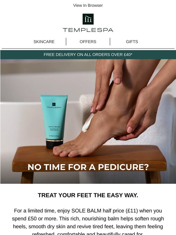 👣 Nourish your feet