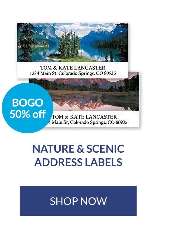Nature & Scenic Address Labels [Click here to Shop Now]