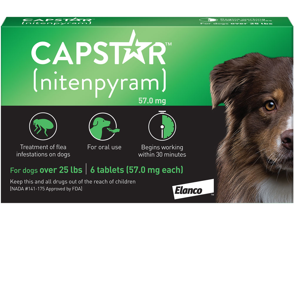 Image of Capstar Flea Control for Dogs Over 25 lbs (6 Tablets)