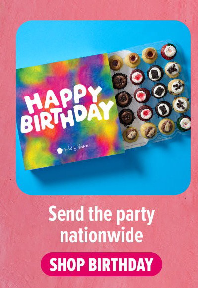 Send the party nationwide! Shop our happy birthday gift box cupcake 25-pack now.