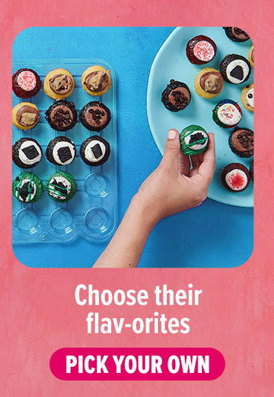 Choose their flav-orites! Pick your own flavors to create a custom pack.