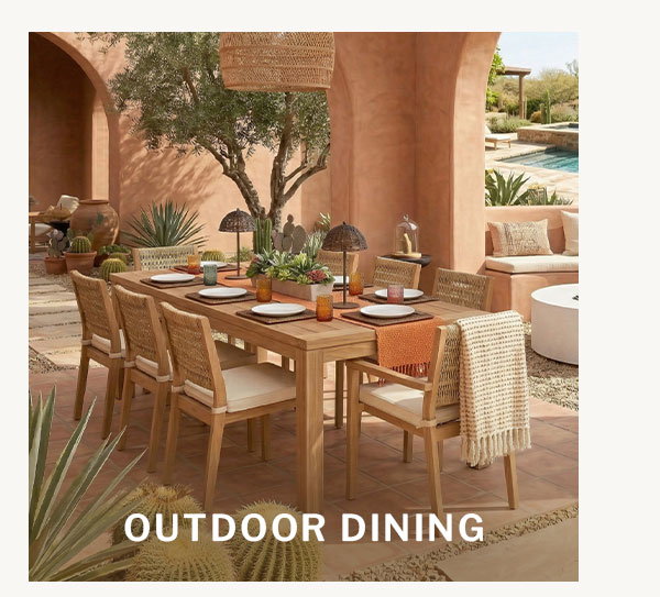 Outdoor dining. 