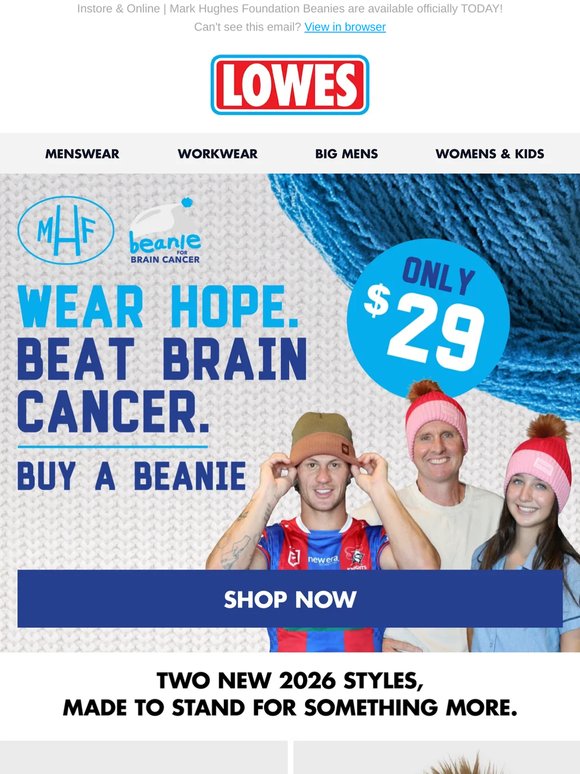 Buy A Beanie & Help Beat Brain Cancer!
