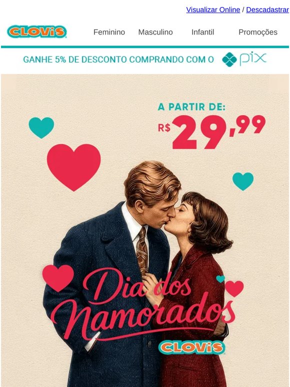 Presentes de Dia dos Namorados a partir de R$29,99