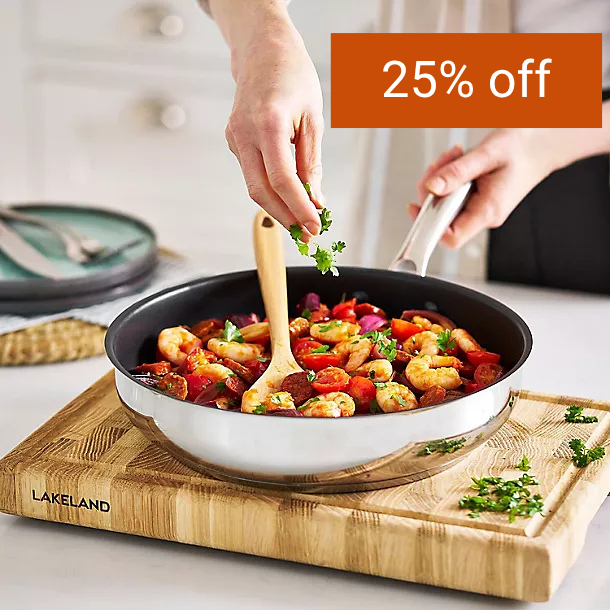Stainless steel frying pan