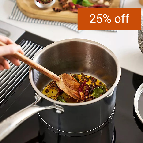 Lakeland Stainless Steel 18cm Lidded Saucepan 2.7L