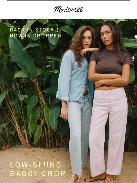 It’s back: a denim best seller, now cropped