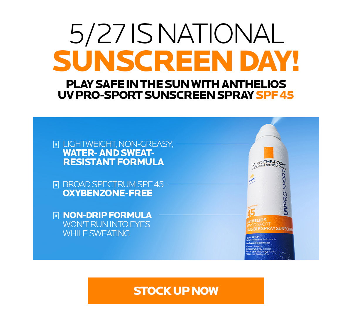 Discover Anthelios UV Pro Sport Spray