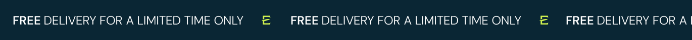 FREE delivery for a limited time only!
