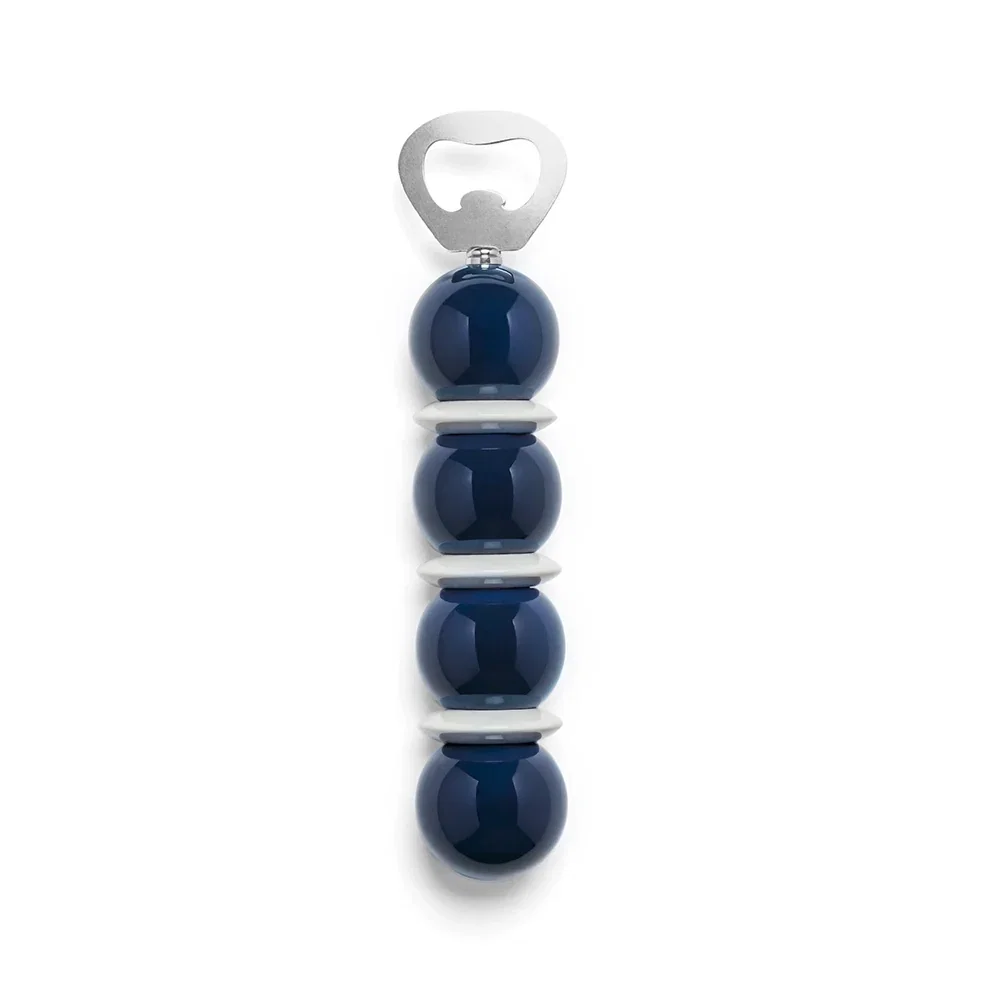 Image of Navy & White Bobbin Bottle Opener