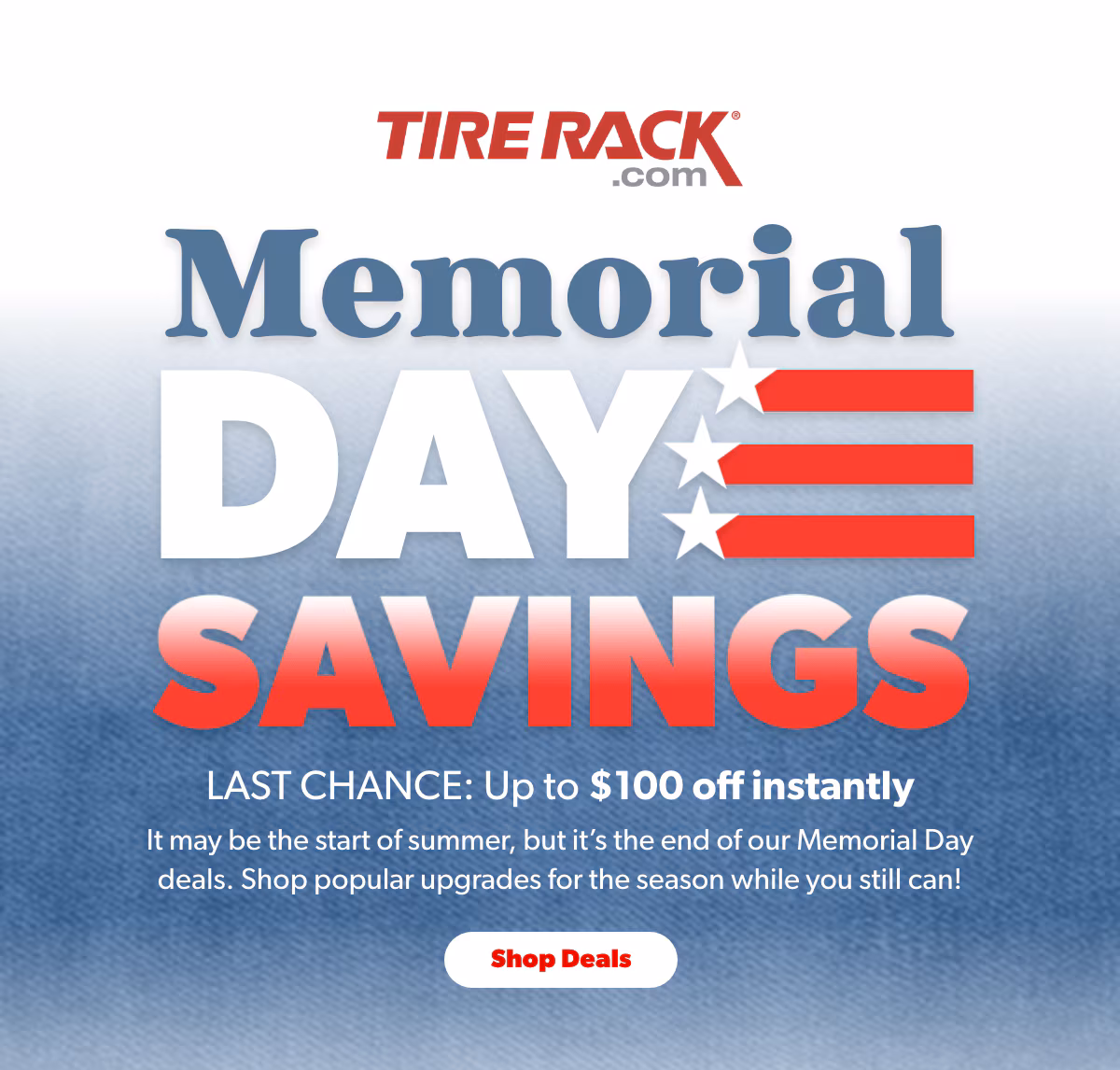 Tire Rack Memorial Day Savings