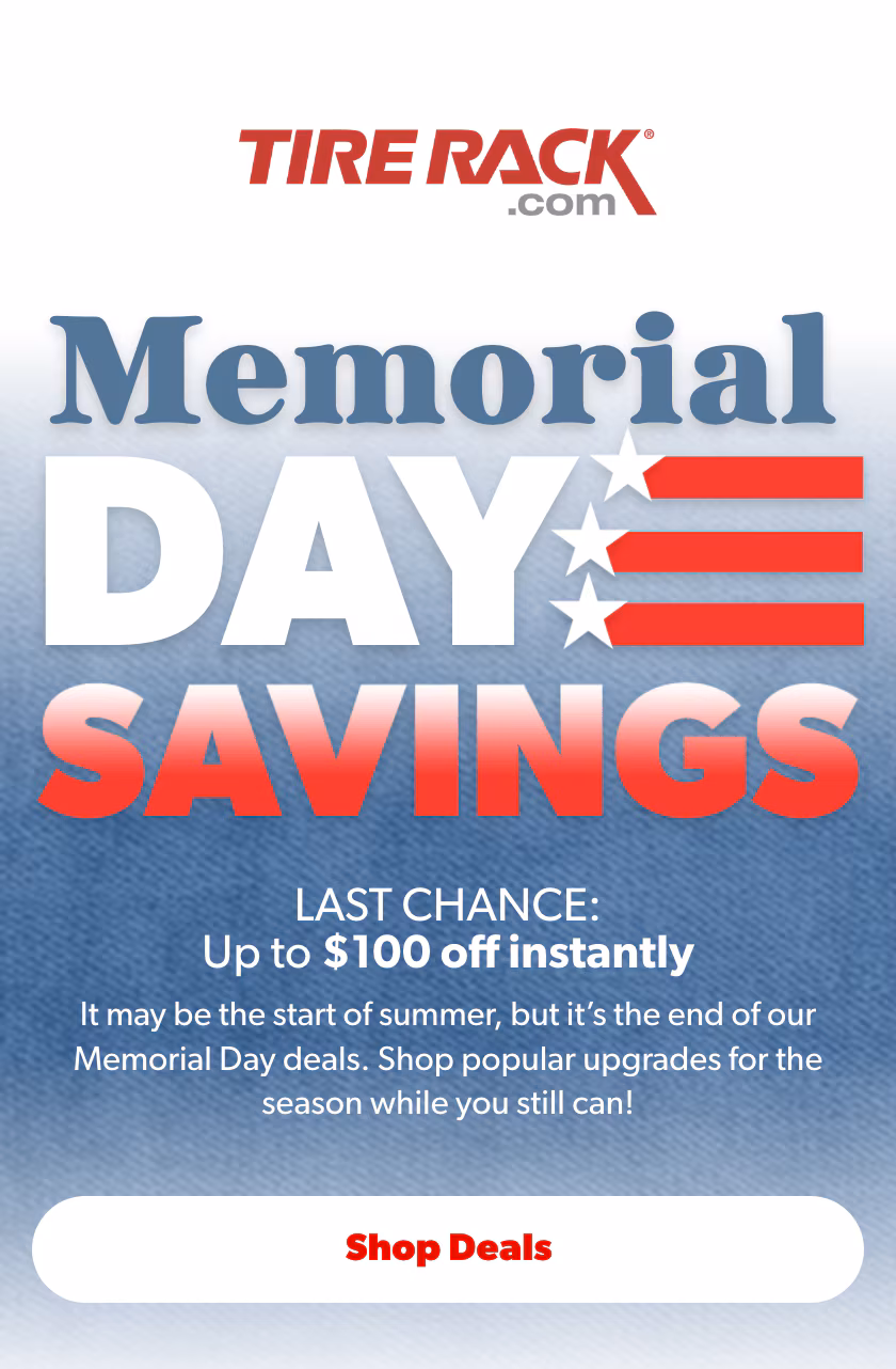 Tire Rack Memorial Day Savings