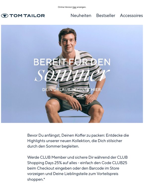 Bereit für den Sommer? ☀️ 25% auf alles