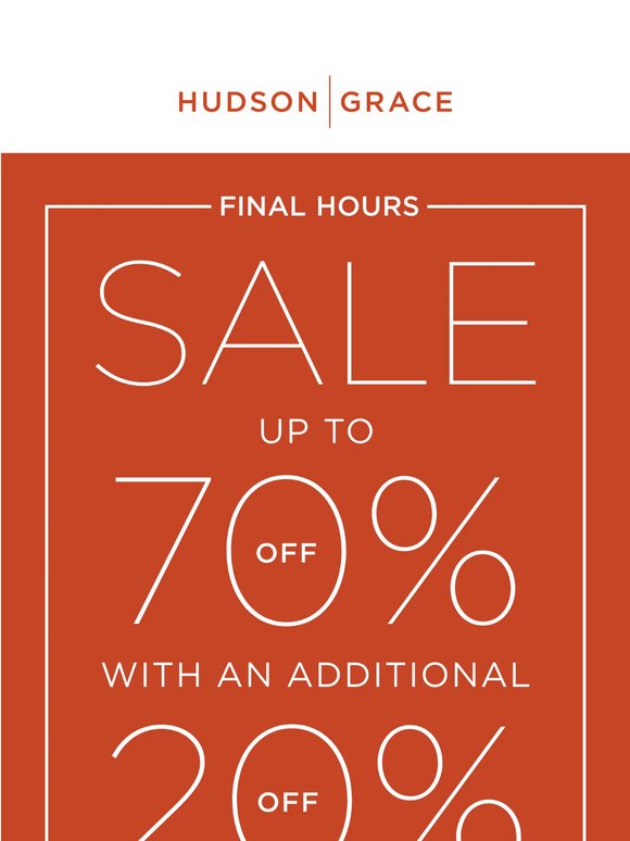 FINAL CALL—Warehouse Sale Ends at Midnight