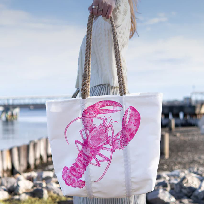 Pink Lobster Medium Tote
