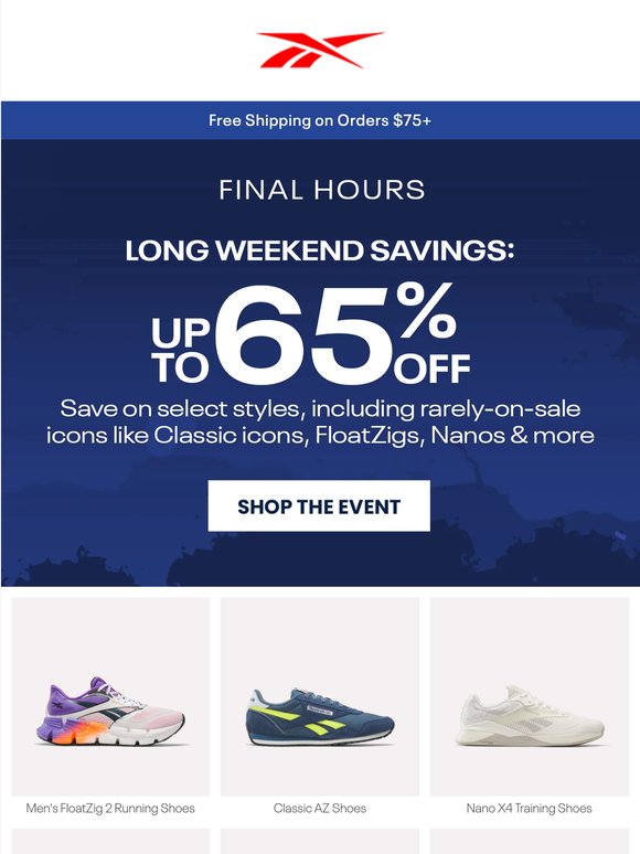 LAST CALL: Up to 65% Off