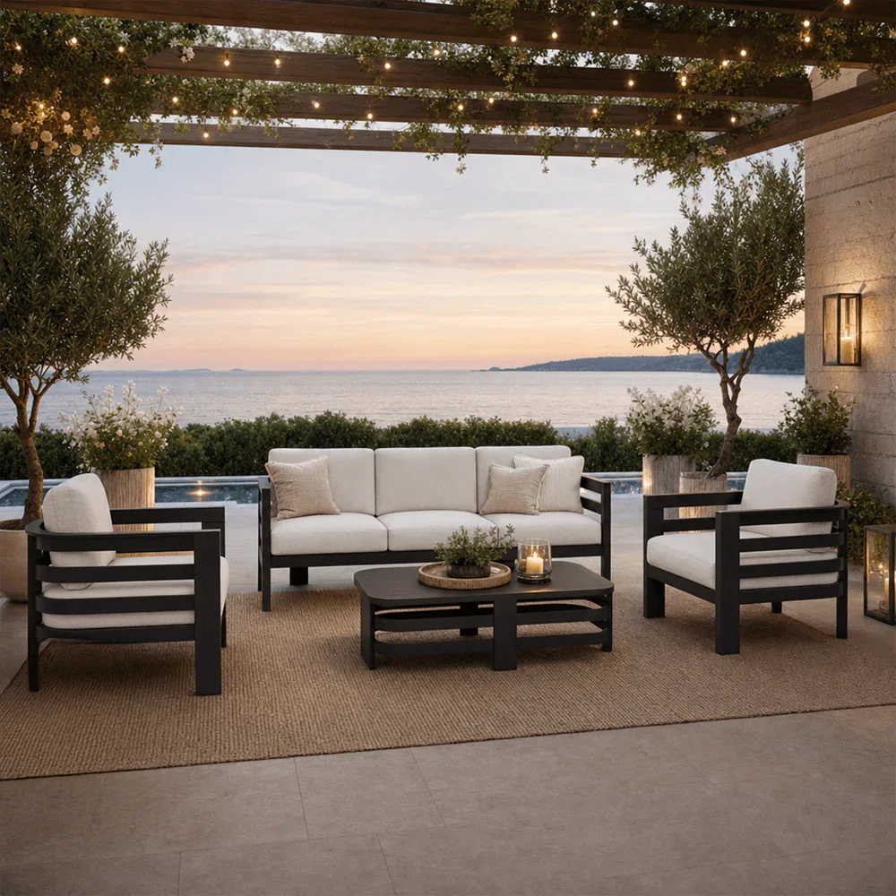 Bodhi Graphite 5 Seater Outdoor Sofa Set