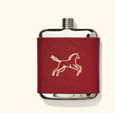 Personalised Hip Flask in Red