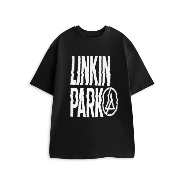 Linkin Park Mens Black Sound Logo Short Sleeved T-Shirt