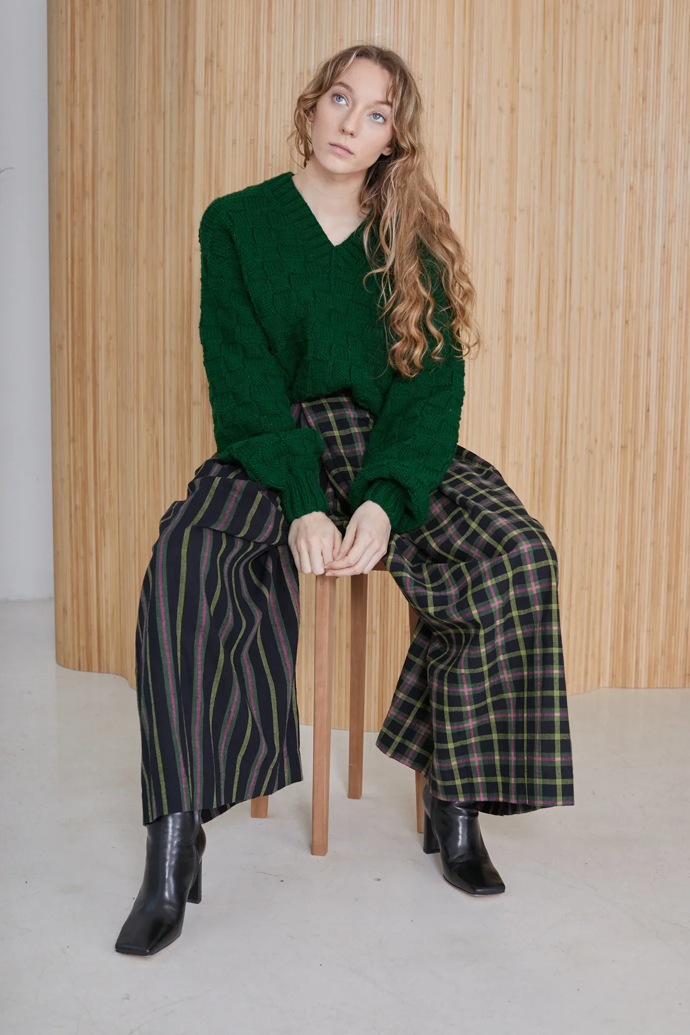 Image of FRIDA PANTS | STRIKE CHEX X STRIKE STRIPE