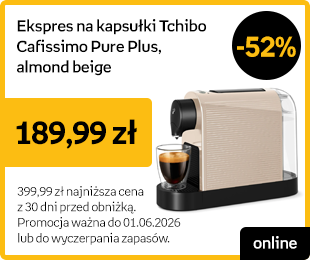 Ekspres na kapsułki Tchibo Cafissimo Pure Plus, almond beige