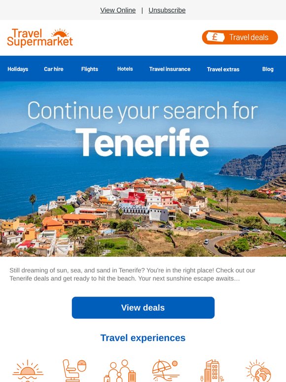 New Tenerife deals: Continue your search 🏖