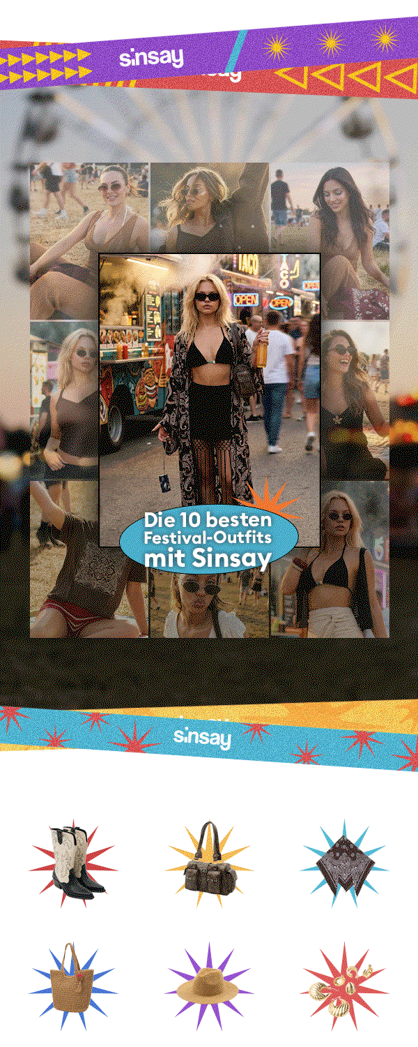 Die 10 besten Festival-Outfits mit Sinsay