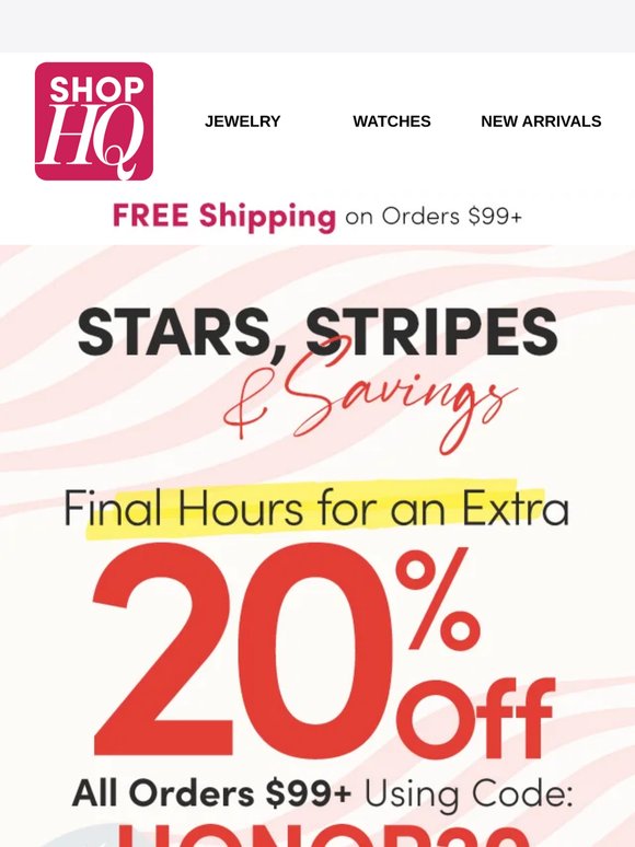 ⏰ Last Chance for Extra 20% Off Today!