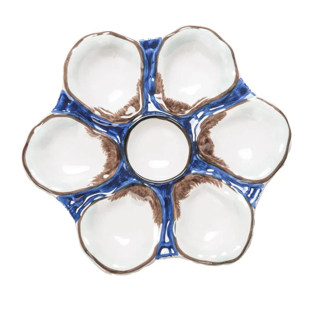 Image of Oyster Plate - Navy