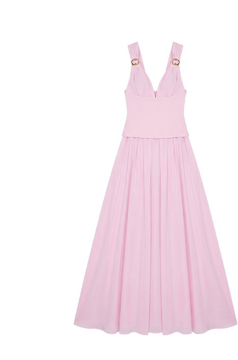 Refined Allure Maxi Dress Pink