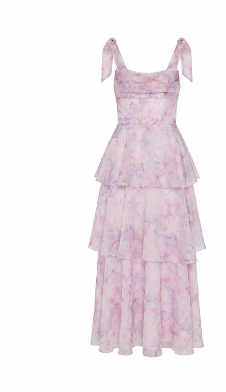 Paisley Maxi Dress Purple