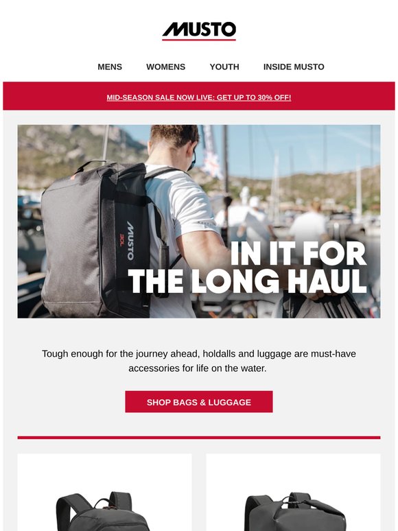New Luggage. Built to Travel Further.