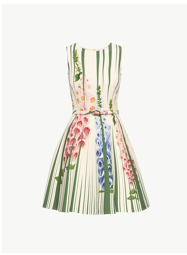 Foxglove Trompe L’oeil Dress
