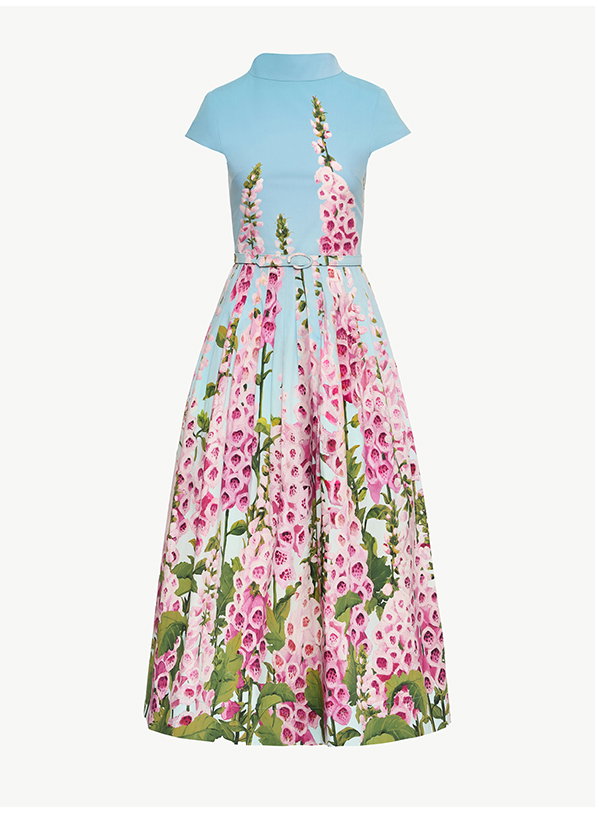Degradé Foxglove Cotton Poplin Dress