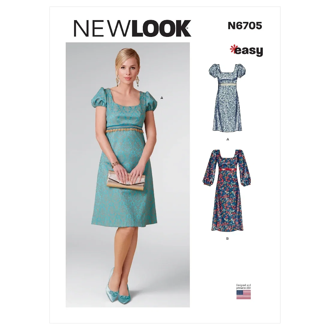Image of New Look Sewing Pattern 6705 (A) - Misses' Dress 6-18 N6705 6-18