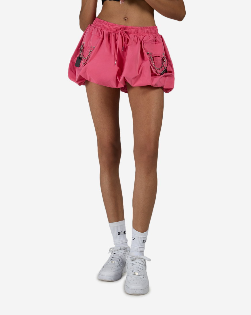 Washed Nylon Bubble Skirt