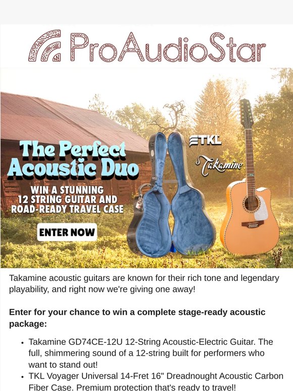 🎸 Win a Takamine 12-String + Hard Case — Enter Now!