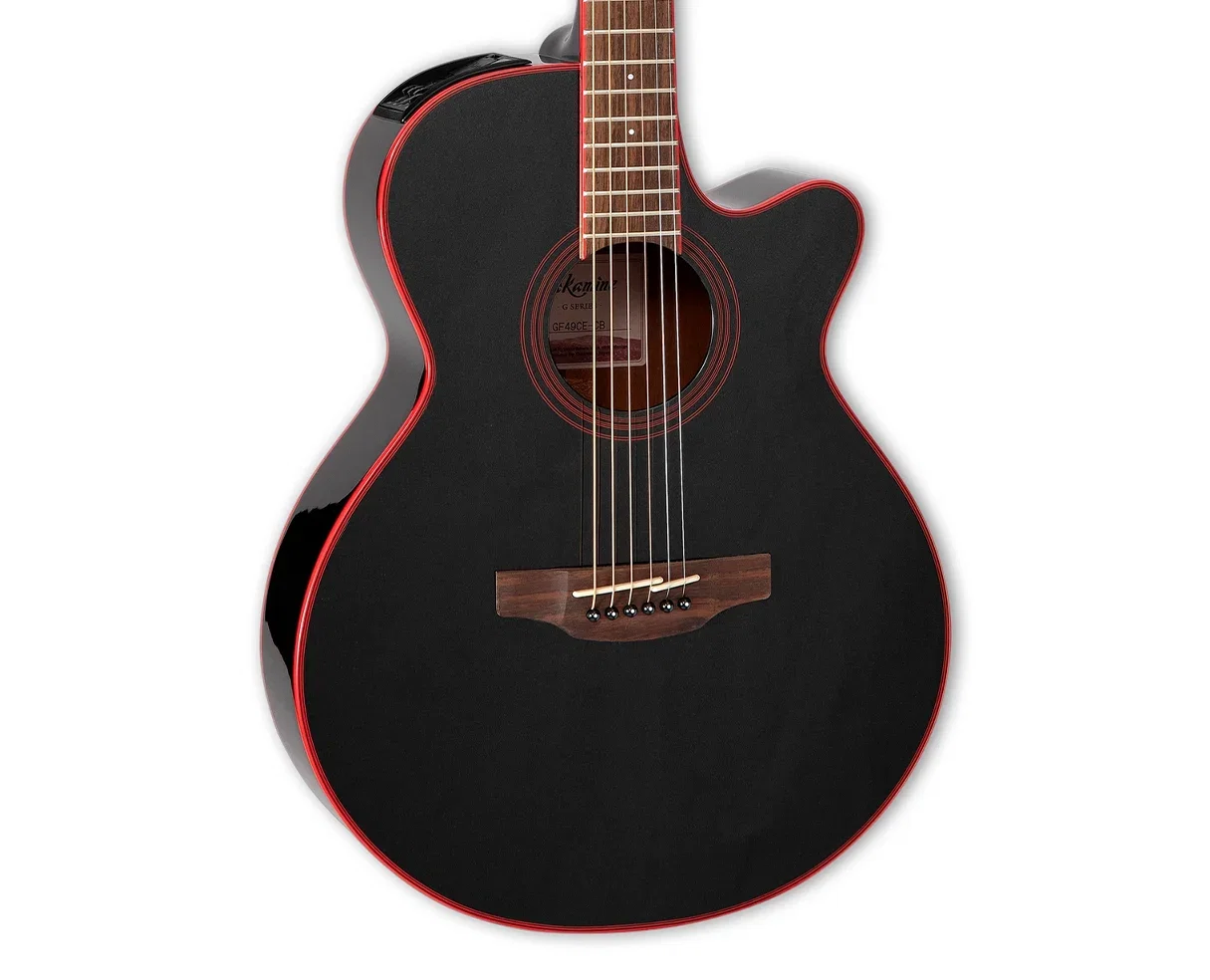 Image of Takamine GF49CE Acoustic-Electric Guitar - Cosmic Black Sparkle
