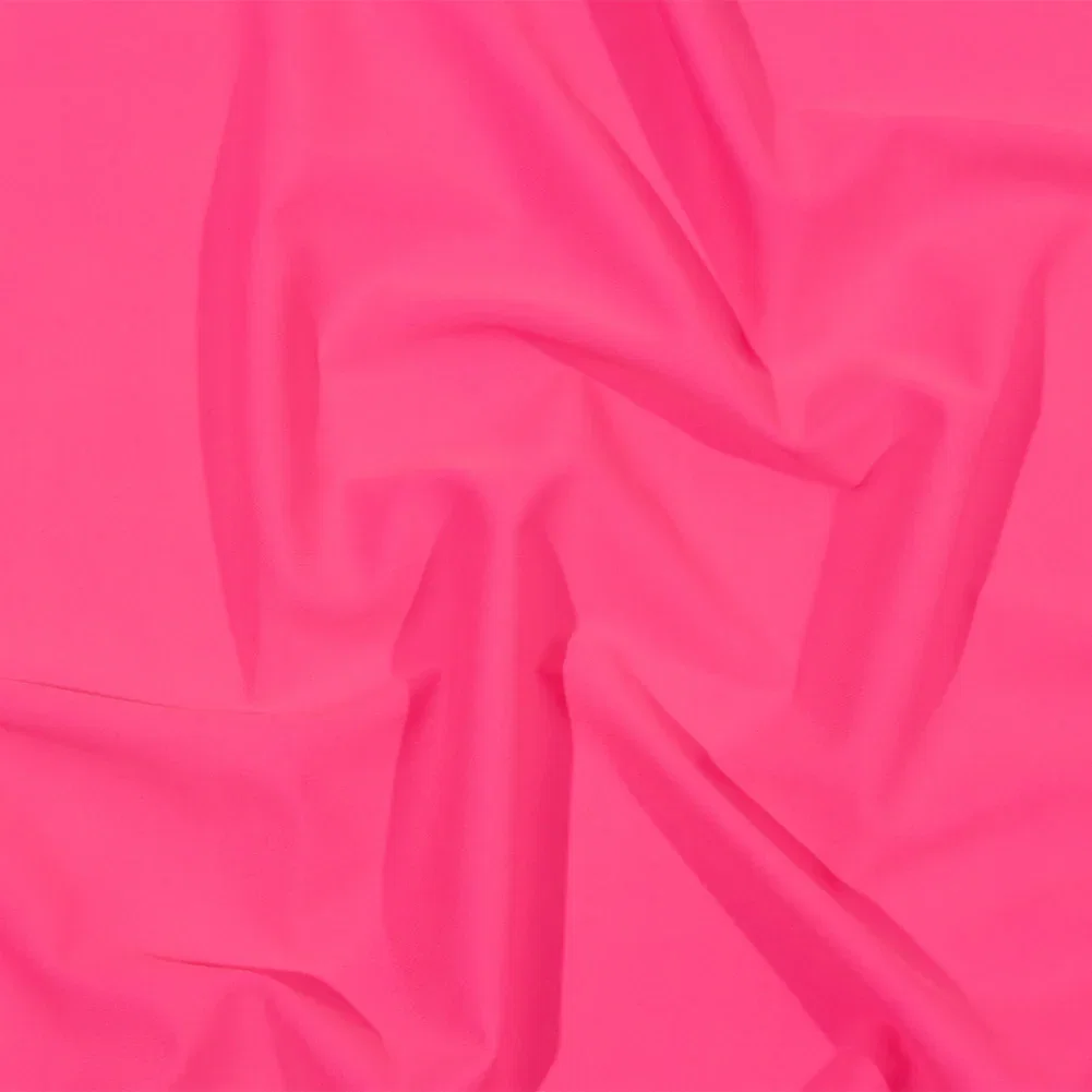 Image of Recycled Swimwear Tricot, UV Protective - Shocking Pink - Santorini Plus Collection