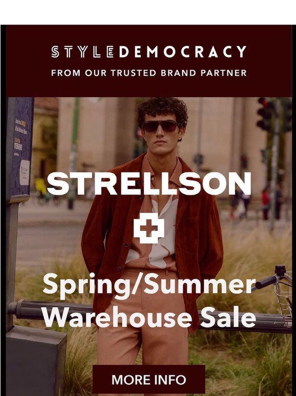 Spring/Summer Menswear Warehouse Sale: Up to 70% off