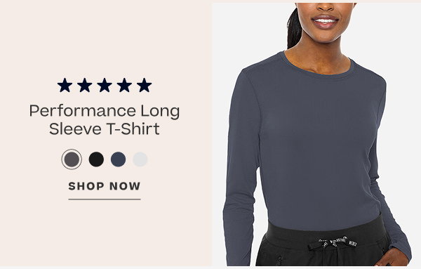 Performance Long Sleeve T shirt. Shop Now.