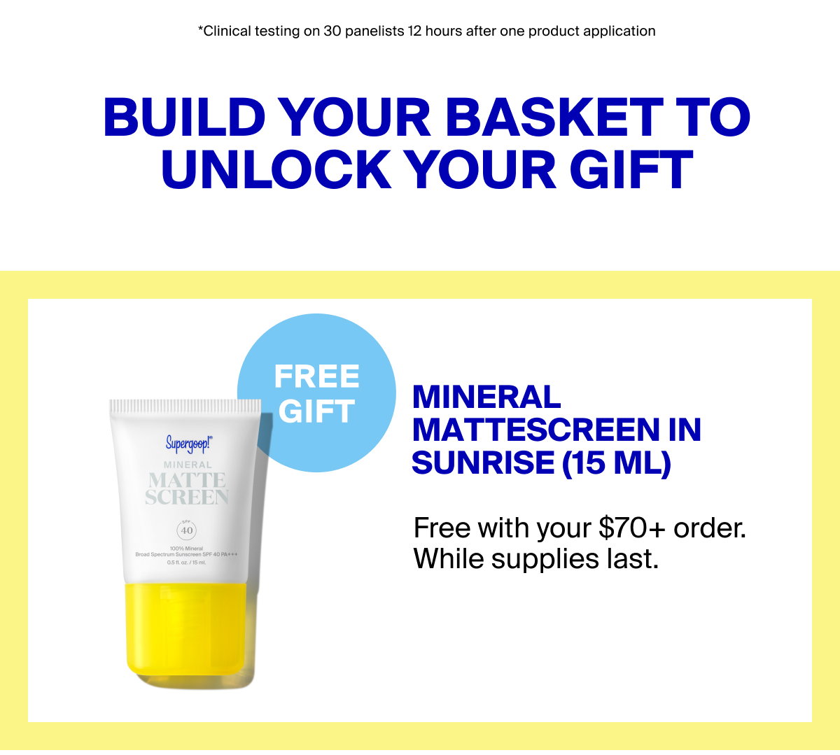 Free Mini Mattescreen with $70+ Purchase