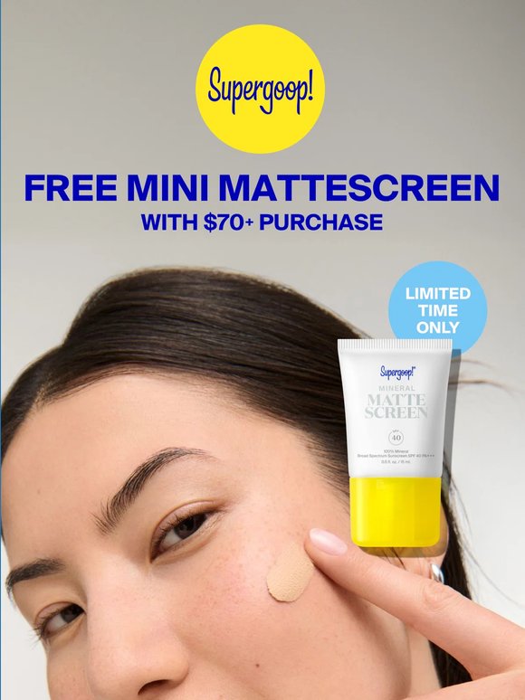 Don’t miss out on FREE SPF