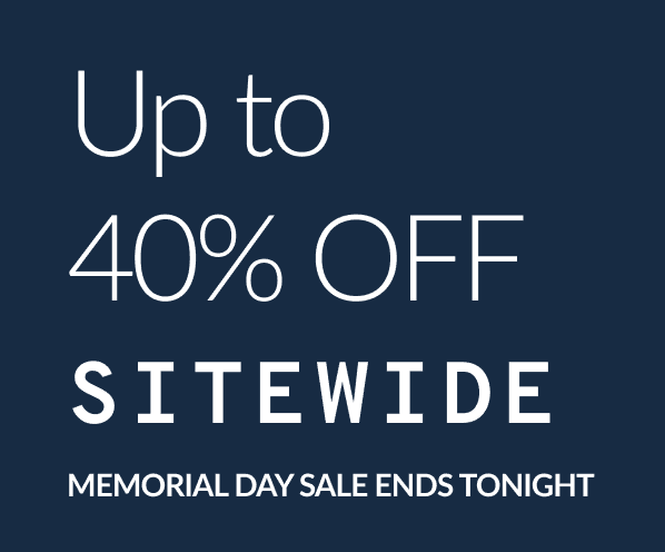 Up To 40% OFF Sitewide