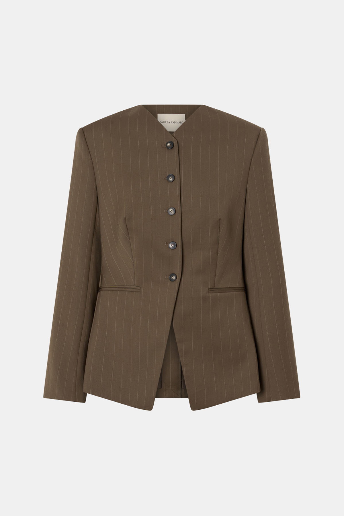 Maxim Fitted Collarless Blazer