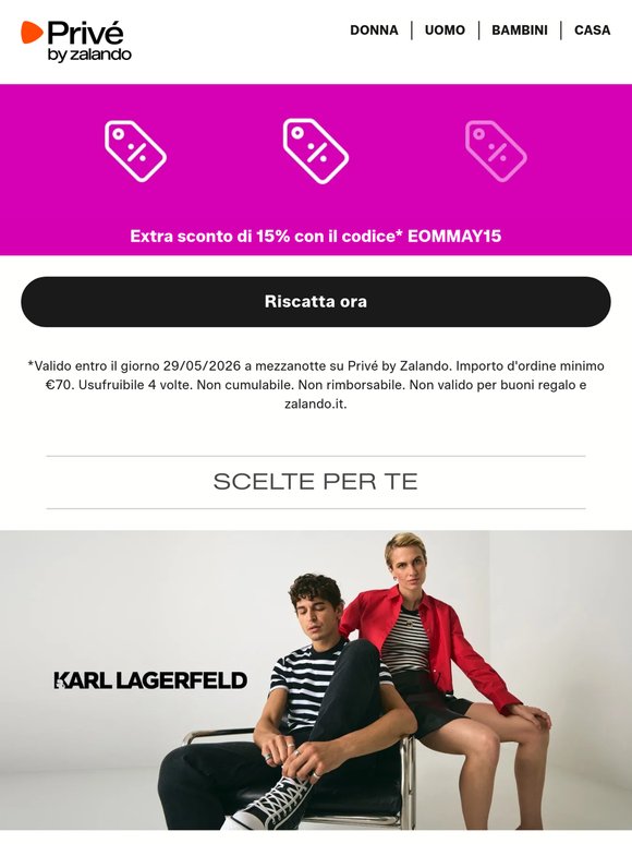 Extra sconto di 15% | KARL LAGERFELD, Napapijri & Michael Kors ⎪ Explore mode on ✔