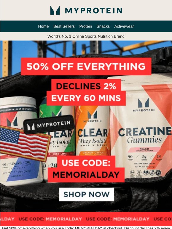 REBOOTED 🎖️ 50% OFF everything (declining)