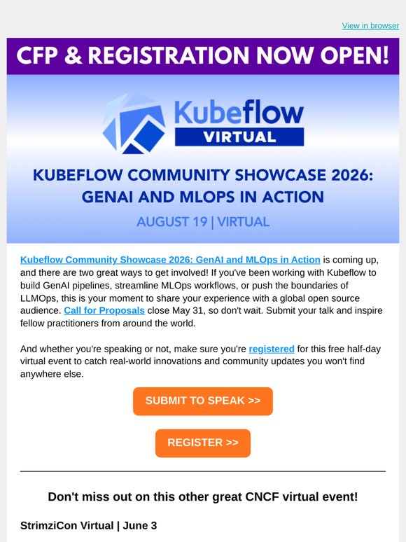 Your Kubeflow Story Deserves a Stage — CFP & Registration Now Open